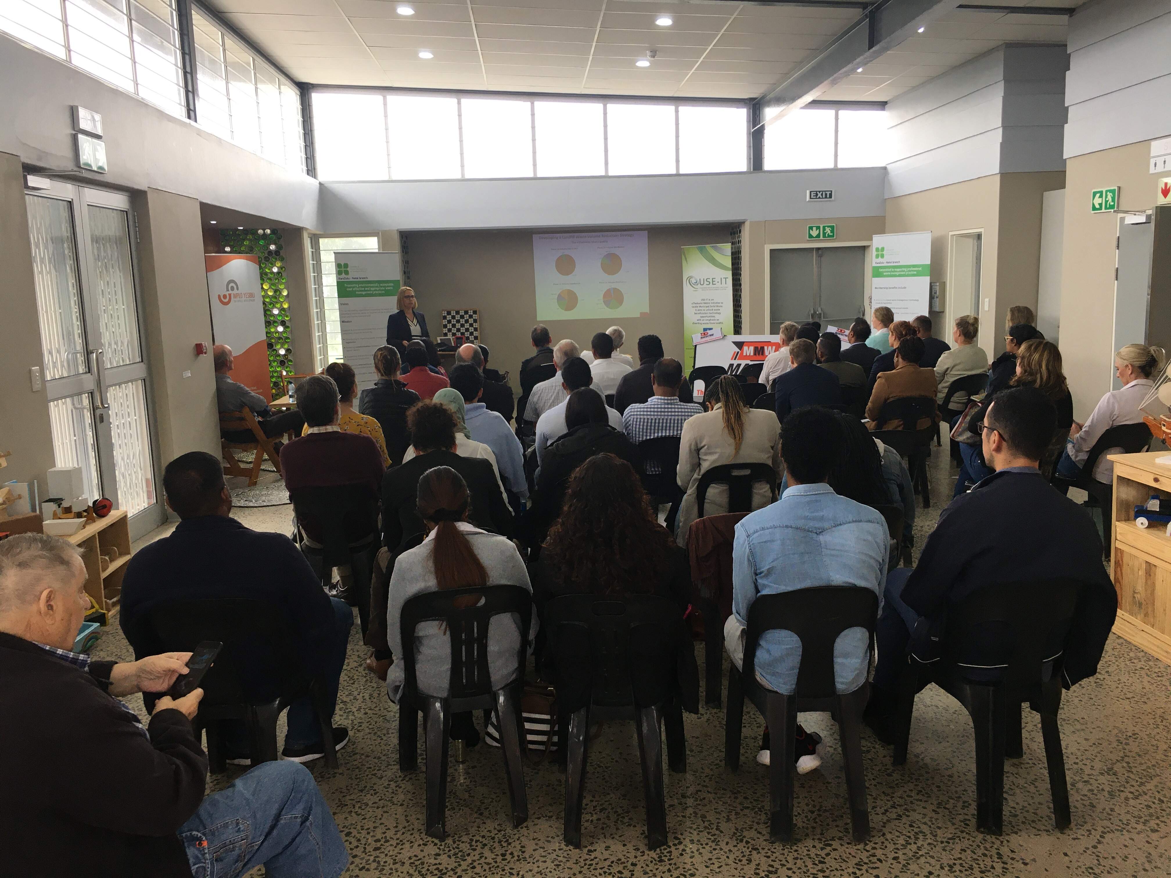 Prof Cristina Trois of UKZN presenting on the implementation of the Waste Resource Optimisation and