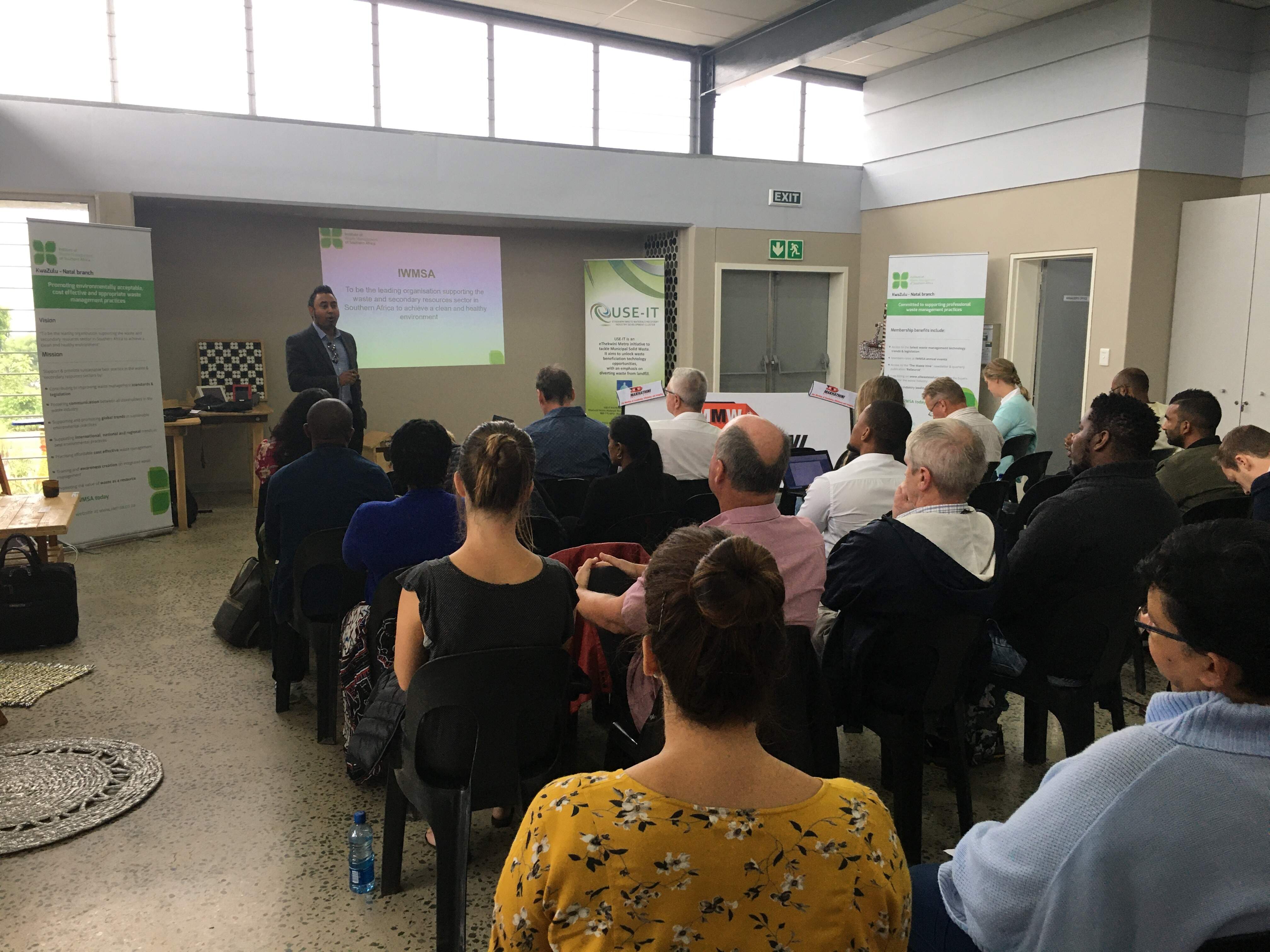 The IWMSA KZN Branch Chair, Nash Dookhi, welcoming the delegates and introducing the IWMSA